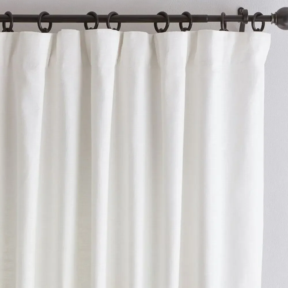 Set of 2 Pottery Barn Custom Emery Linen Curtain Window Panel 42